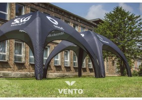 VENTO 4x4m Zelte mit einer Werbefläche von über 40m2